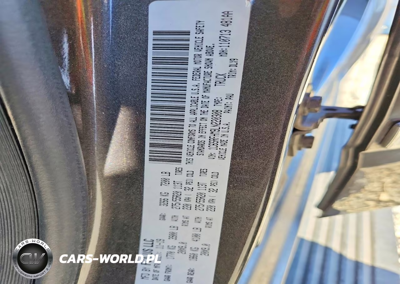 2020 Ram 1500 Limited VIN:1C6SRFHM9LN220308 - 12
