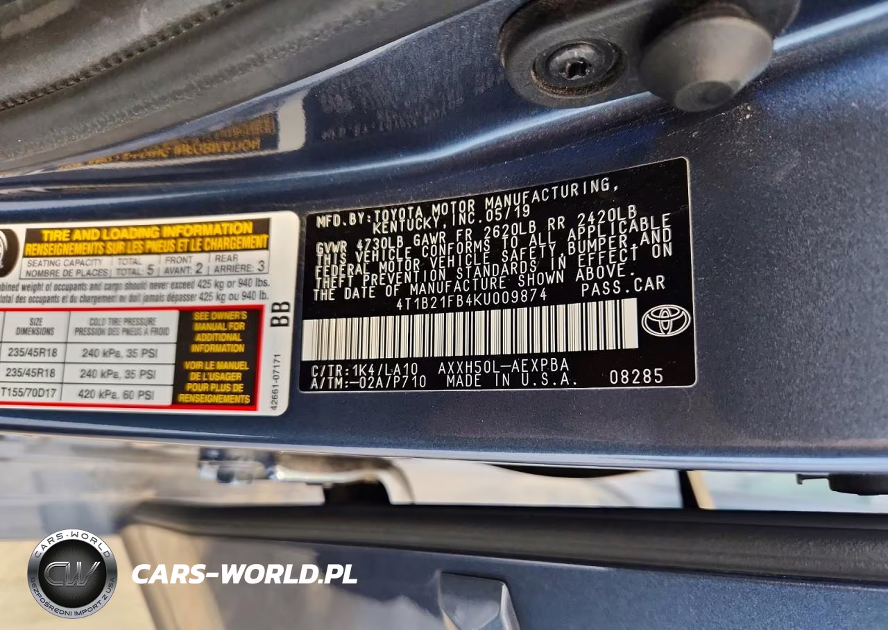 2019 Toyota Avalon Hybrid Limited VIN:4T1B21FB4KU009874 - 12