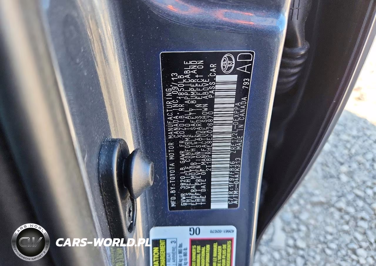 2014 Toyota Corolla Le Eco Plus VIN:2T1BPRHE8EC026870 - 13