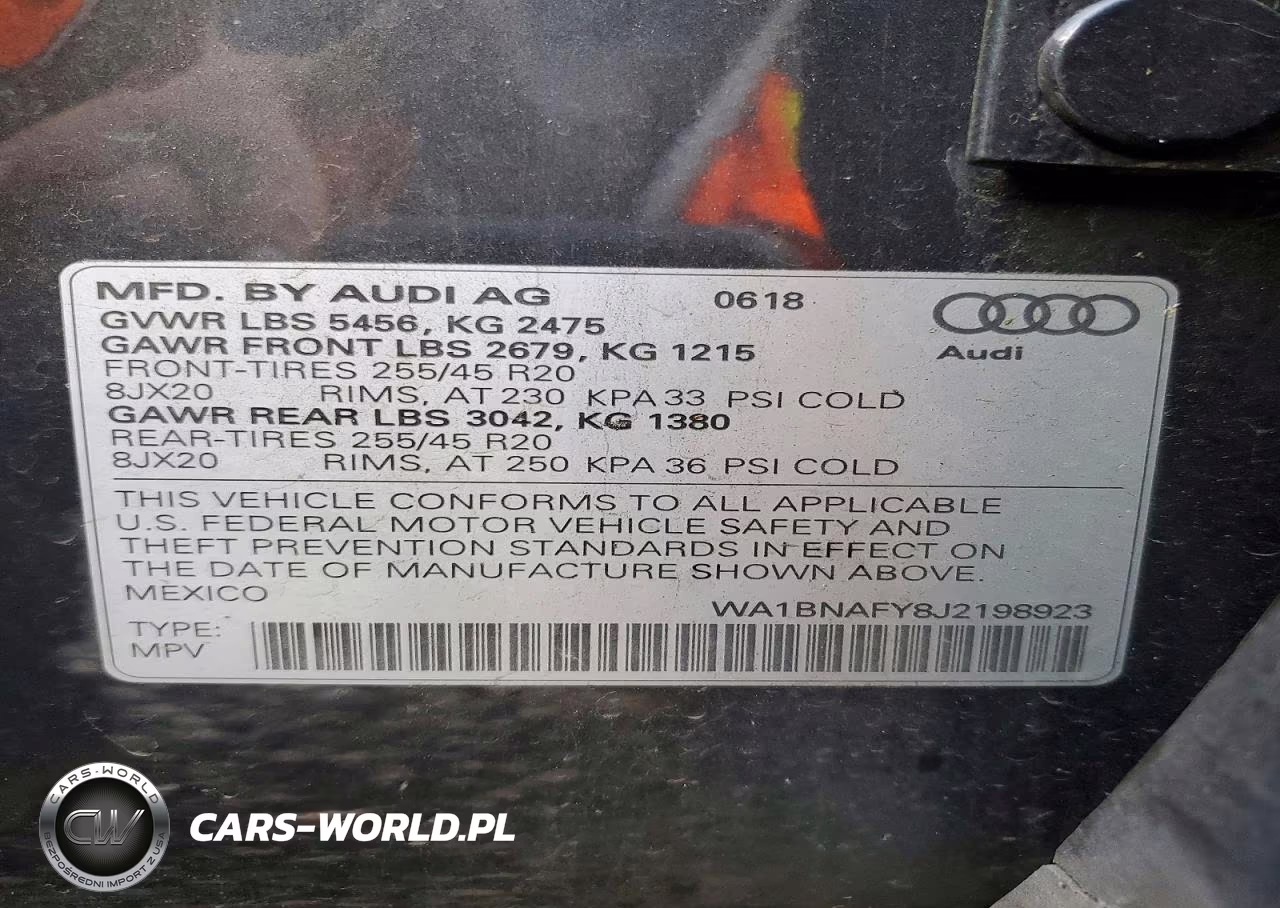 2018 Audi Q5 Premium Plus VIN:WA1BNAFY8J2198923 - 14