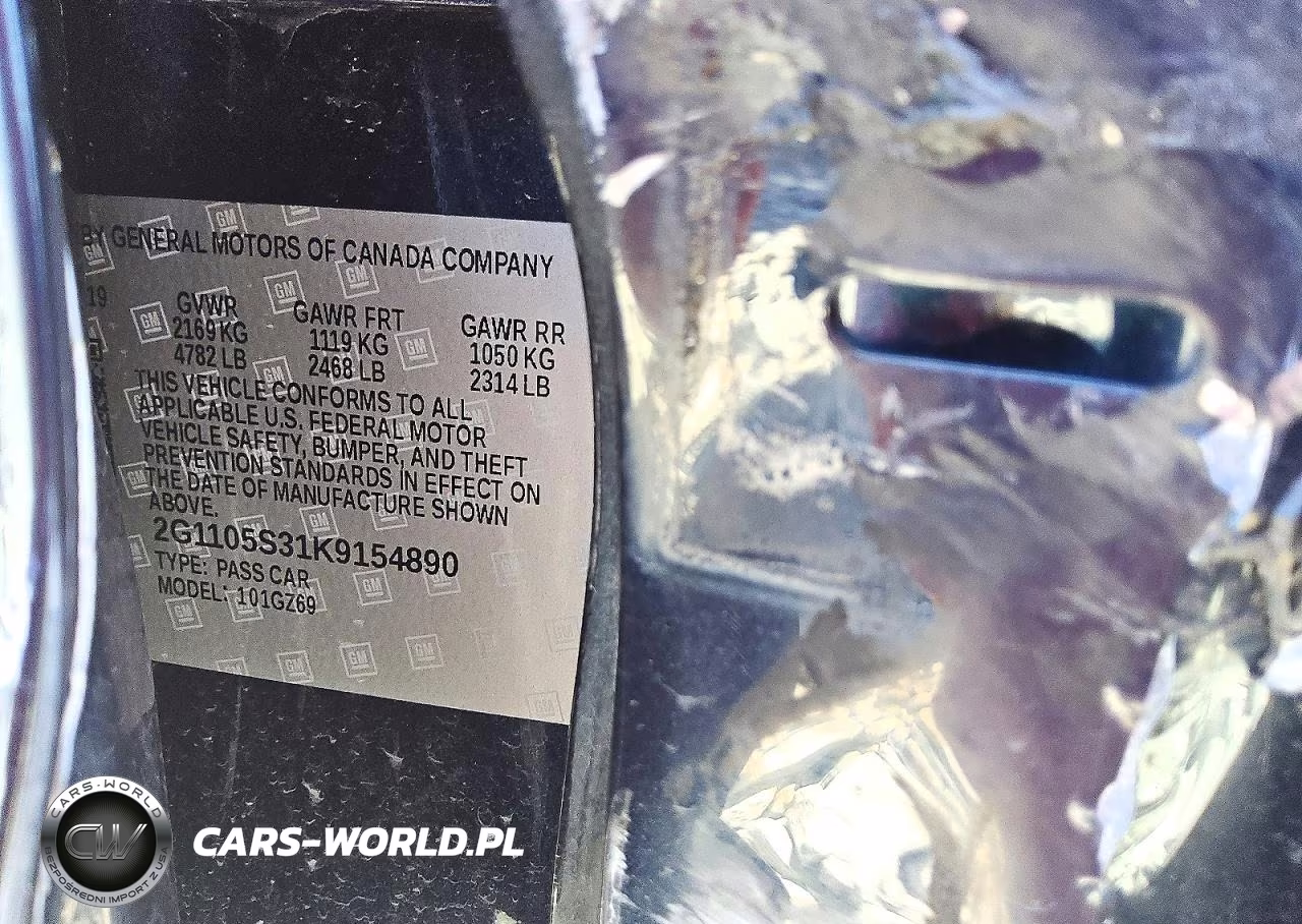 2019 Chevrolet Impala Premier VIN:2G1105S31K9154890 - 12