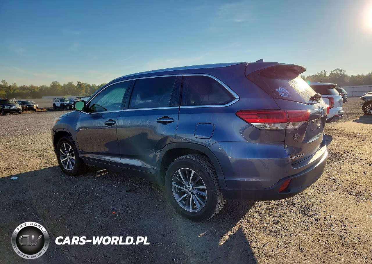 2019 Toyota Highlander Xle VIN:5TDKZRFHXKS329921 - 2