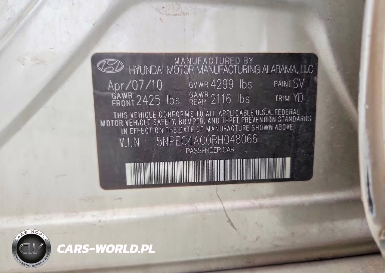 2011 Hyundai Sonata Limited VIN:5NPEC4AC0BH048066 - 13