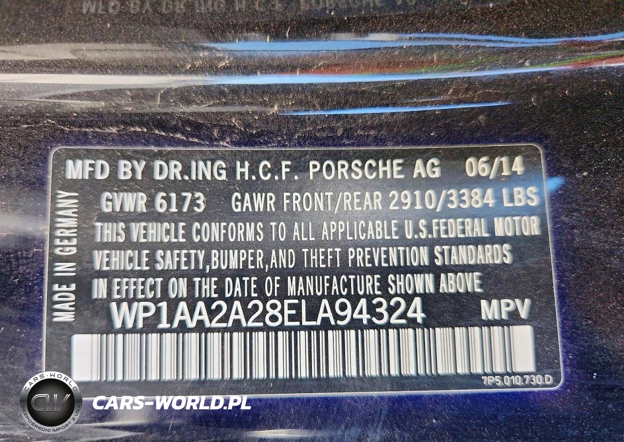 2014 Porsche Cayenne VIN:WP1AA2A28ELA94324 - 13