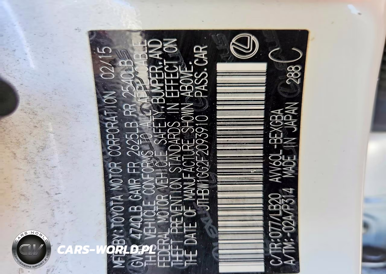 2015 Lexus Es 300H VIN:JTHBW1GG2F2093910 - 12