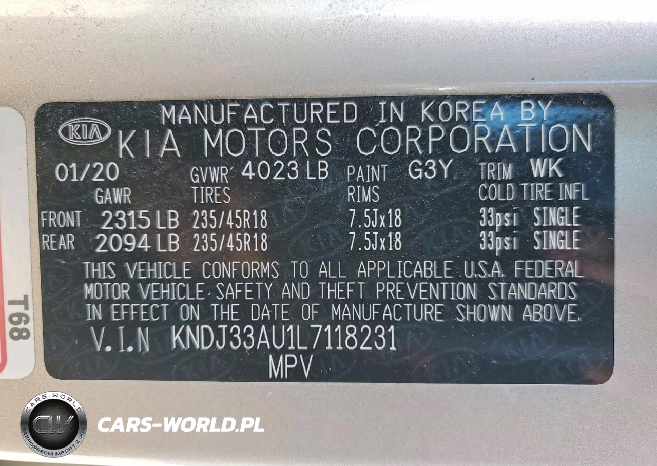 2020 Kia Soul Ex VIN:KNDJ33AU1L7118231 - 12