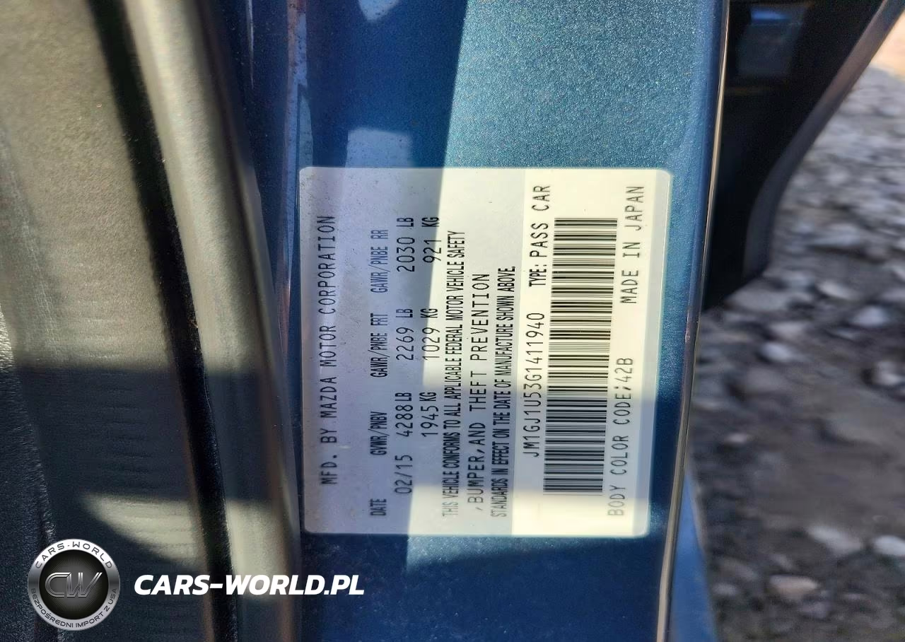 2016 Mazda 6 Sport VIN:JM1GJ1U53G1411940 - 12