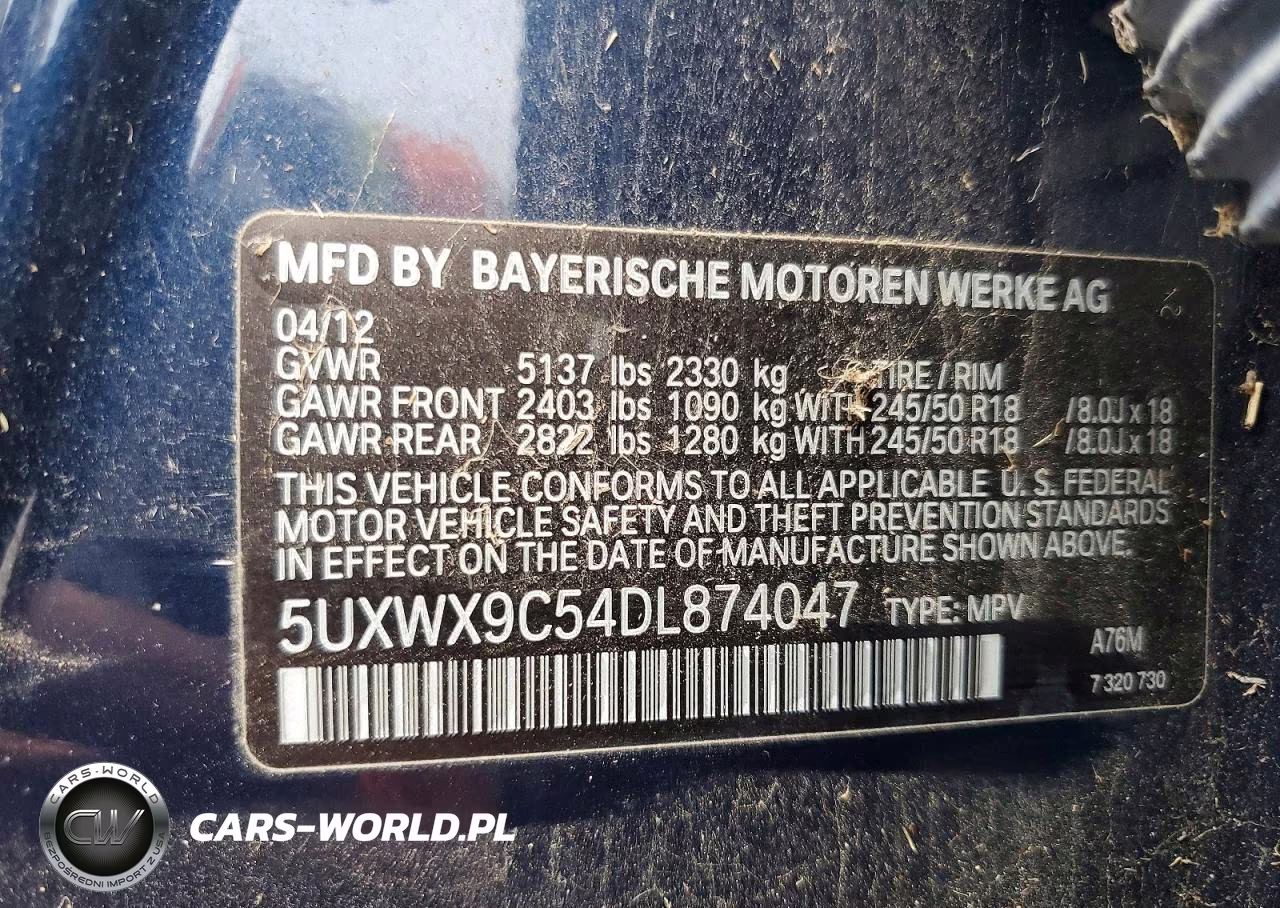 2013 BMW X3 xDrive28I VIN:5UXWX9C54DL874047 - 14