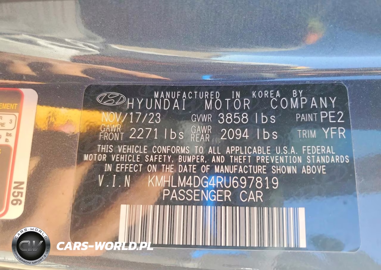 2024 Hyundai Elantra Sel VIN:KMHLM4DG4RU697819 - 12