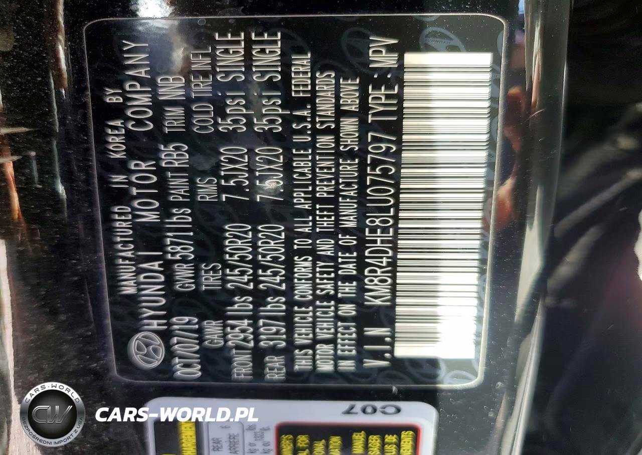 2020 Hyundai Palisade Sel VIN:KM8R4DHE8LU075797 - 14