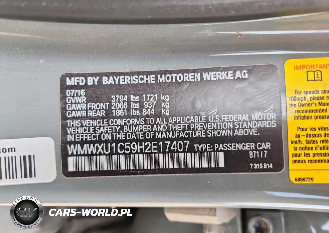 2017 Mini Cooper VIN:WMWXU1C59H2E17407 - 12