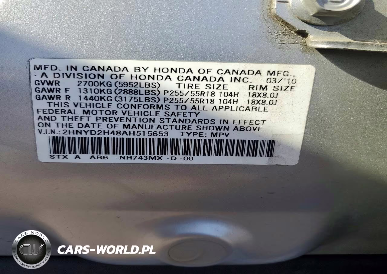 2010 Acura Mdx Technology VIN:2HNYD2H48AH515653 - 13
