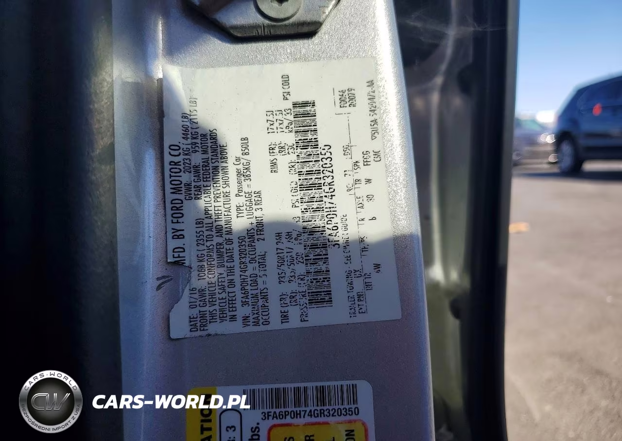 2016 Ford Fusion Se VIN:3FA6P0H74GR320350 - 12
