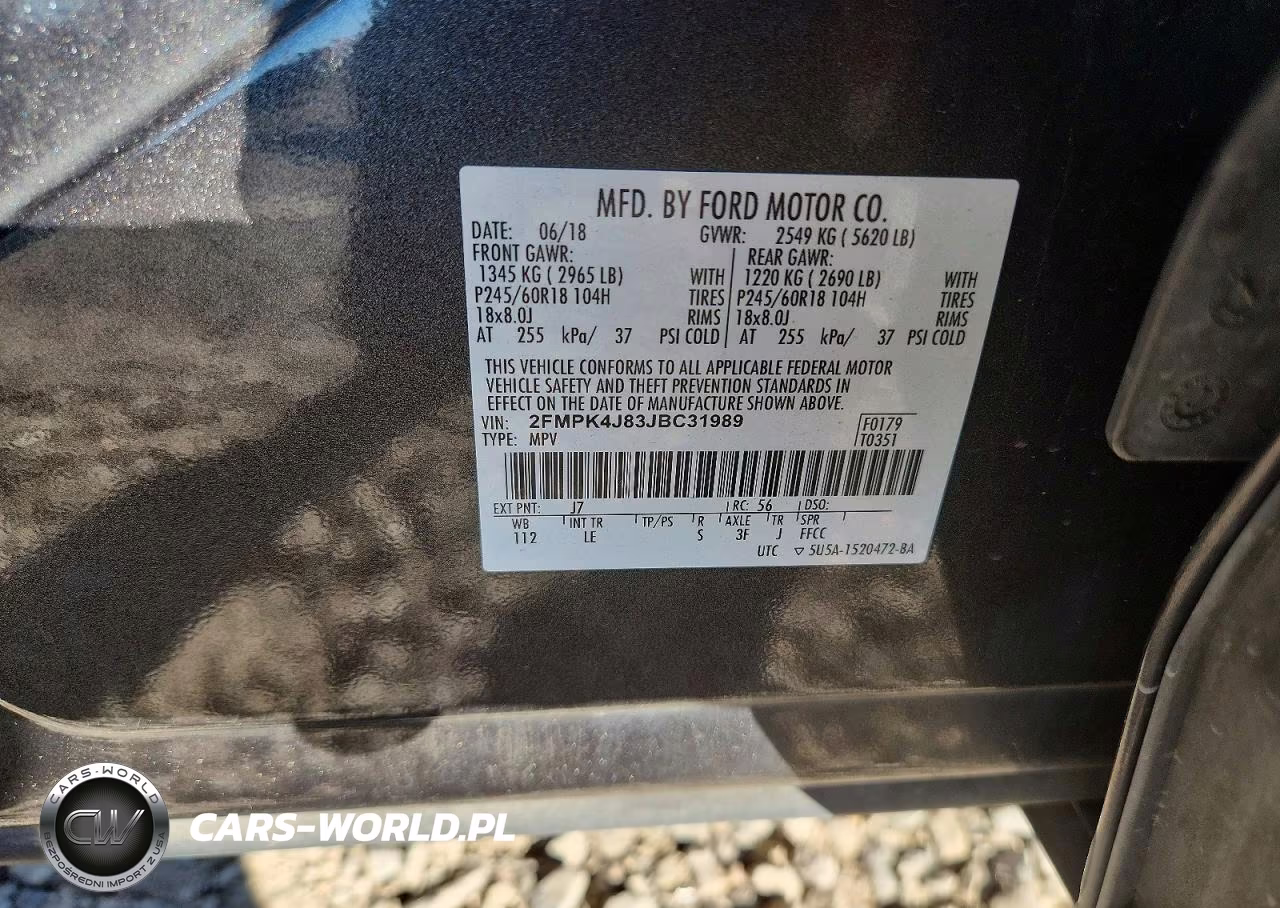 2018 Ford Edge Sel VIN:2FMPK4J83JBC31989 - 12