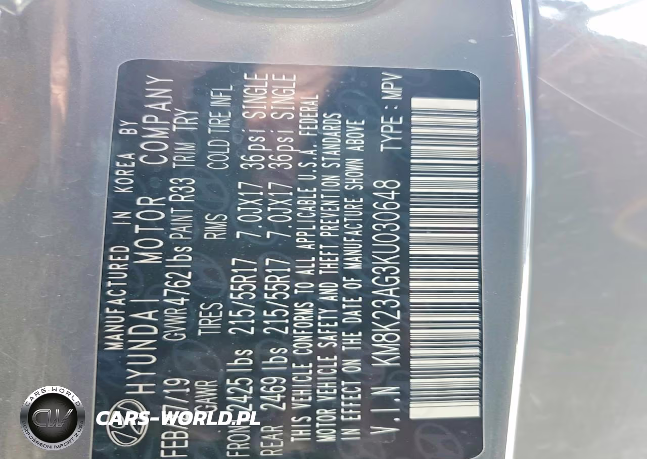 2019 Hyundai Kona Sel VIN:KM8K23AG3KU030648 - 13
