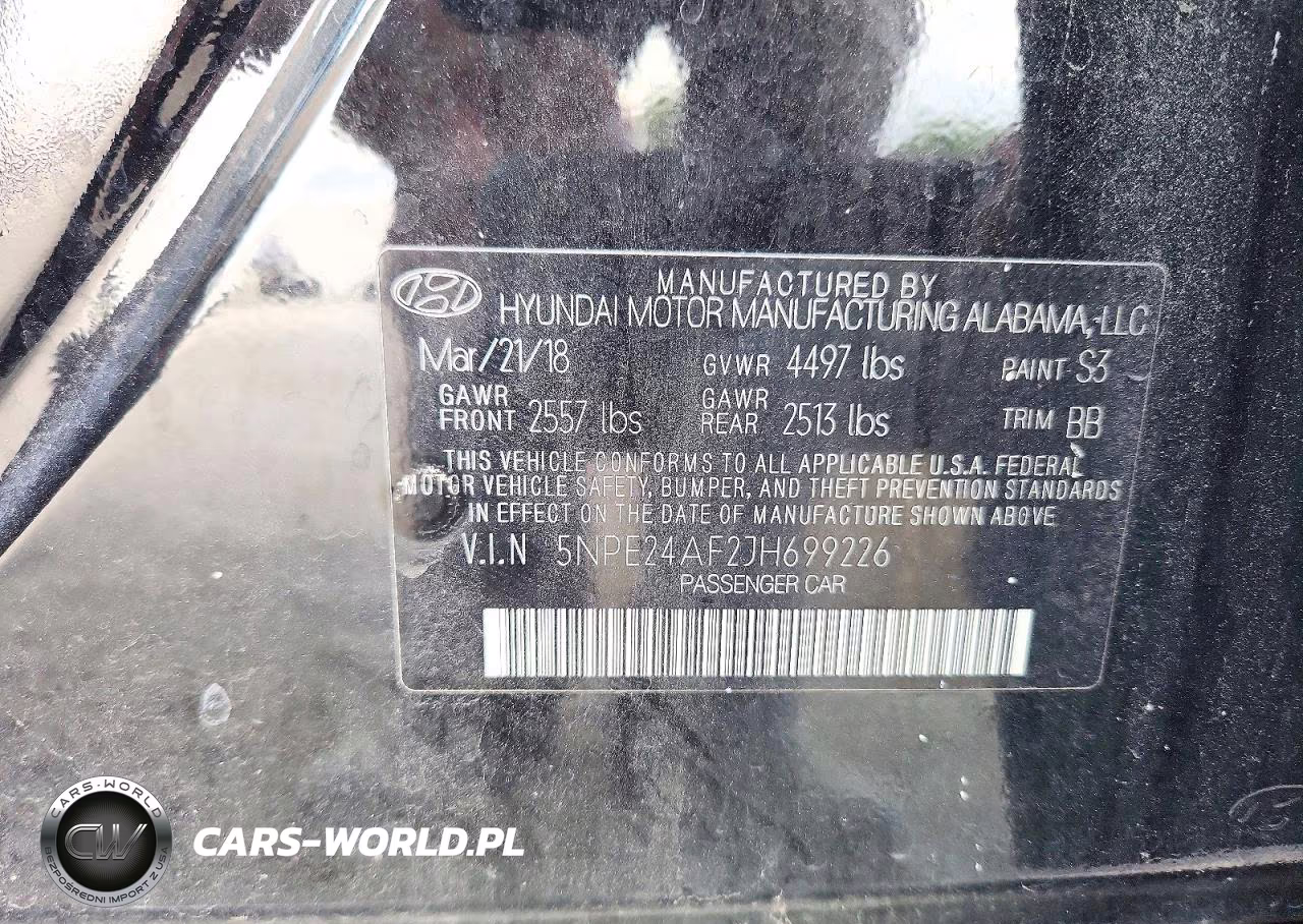 2018 Hyundai Sonata Se VIN:5NPE24AF2JH699226 - 12