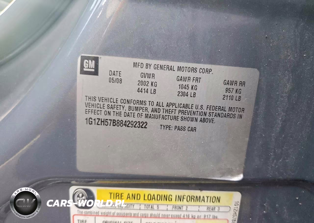 2008 Chevrolet Malibu 1Lt VIN:1G1ZH57B884292322 - 12