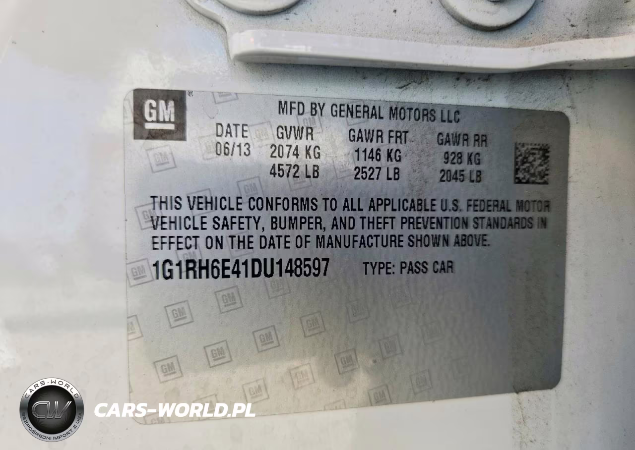 2013 Chevrolet Volt VIN:1G1RH6E41DU148597 - 12