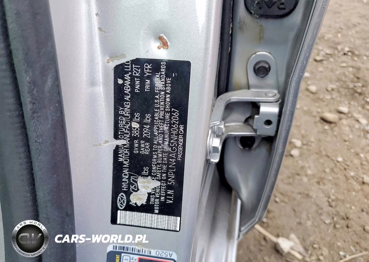 2022 Hyundai Elantra Sel VIN:5NPLN4AG5NH062067 - 12