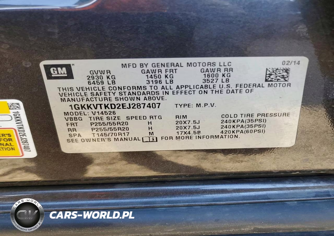 2014 GMC Acadia Denali VIN:1GKKVTKD2EJ287407 - 13