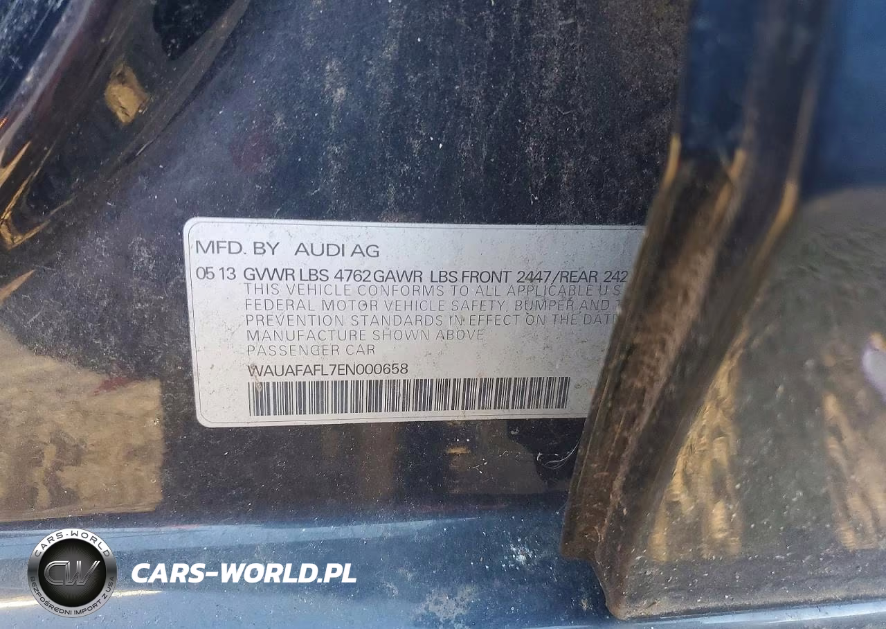 2014 Audi A4 Premium VIN:WAUAFAFL7EN000658 - 12