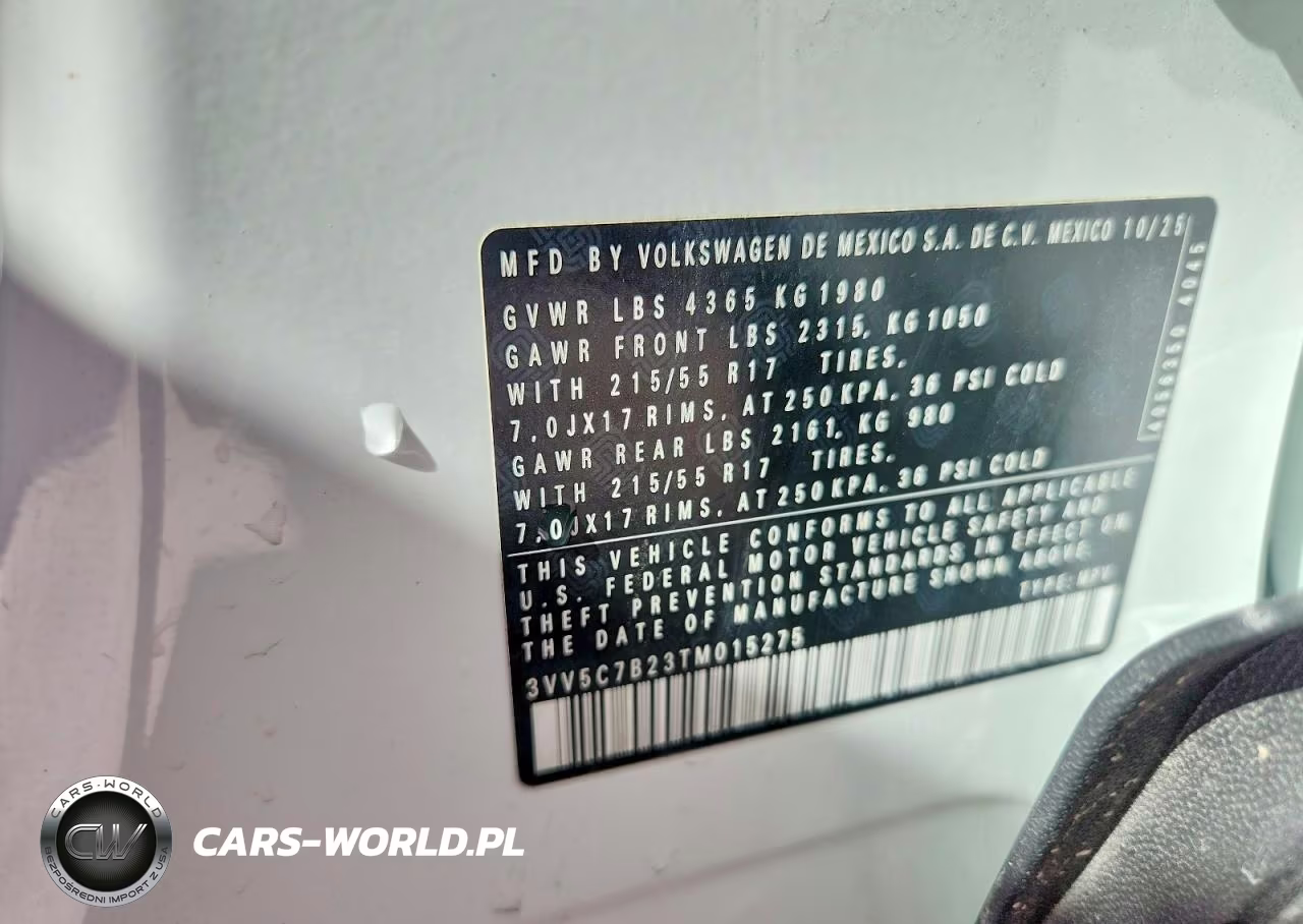 2026 Volkswagen Taos S VIN:3VV5C7B23TM015275 - 13