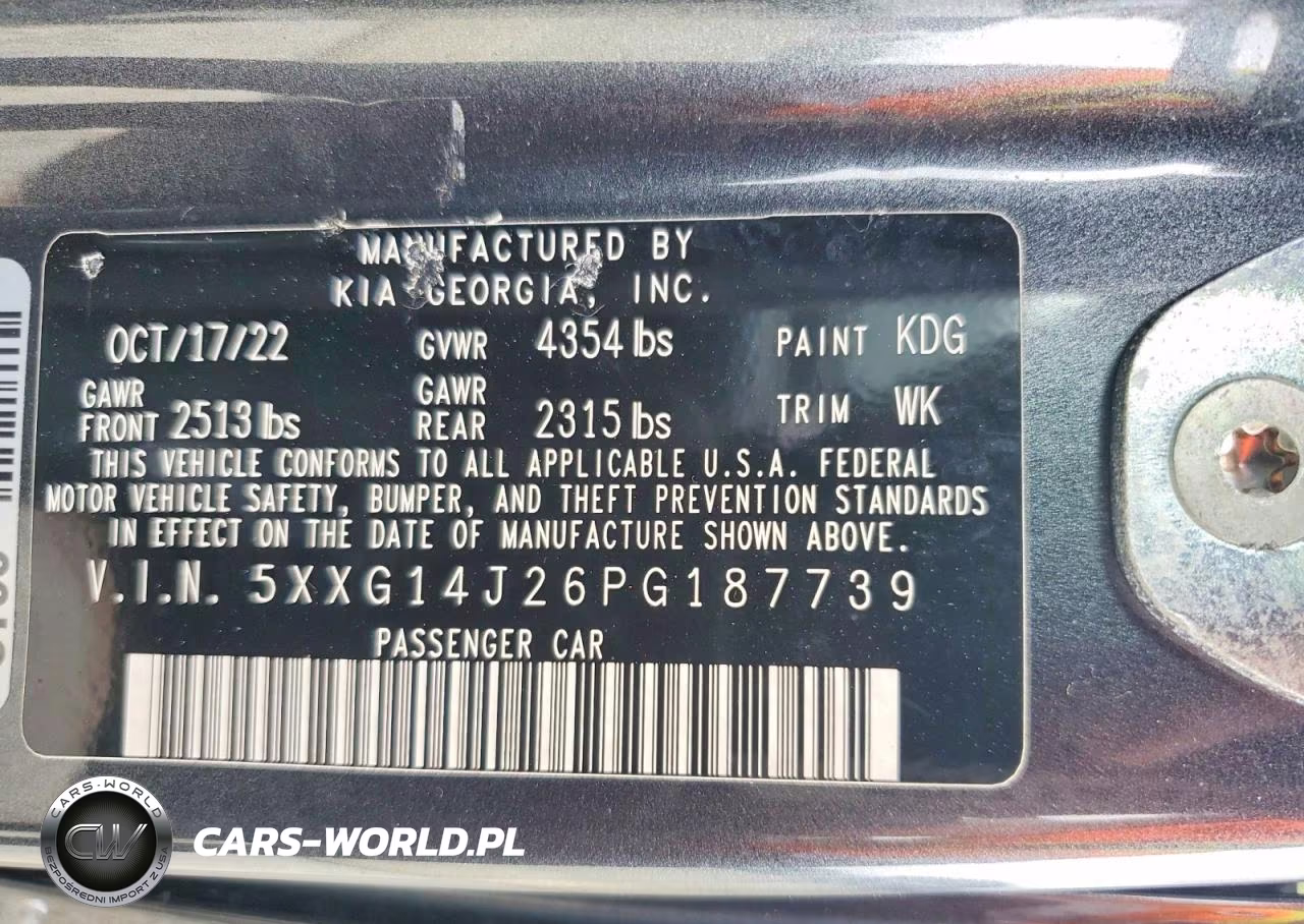 2023 Kia K5 Lxs VIN:5XXG14J26PG187739 - 12