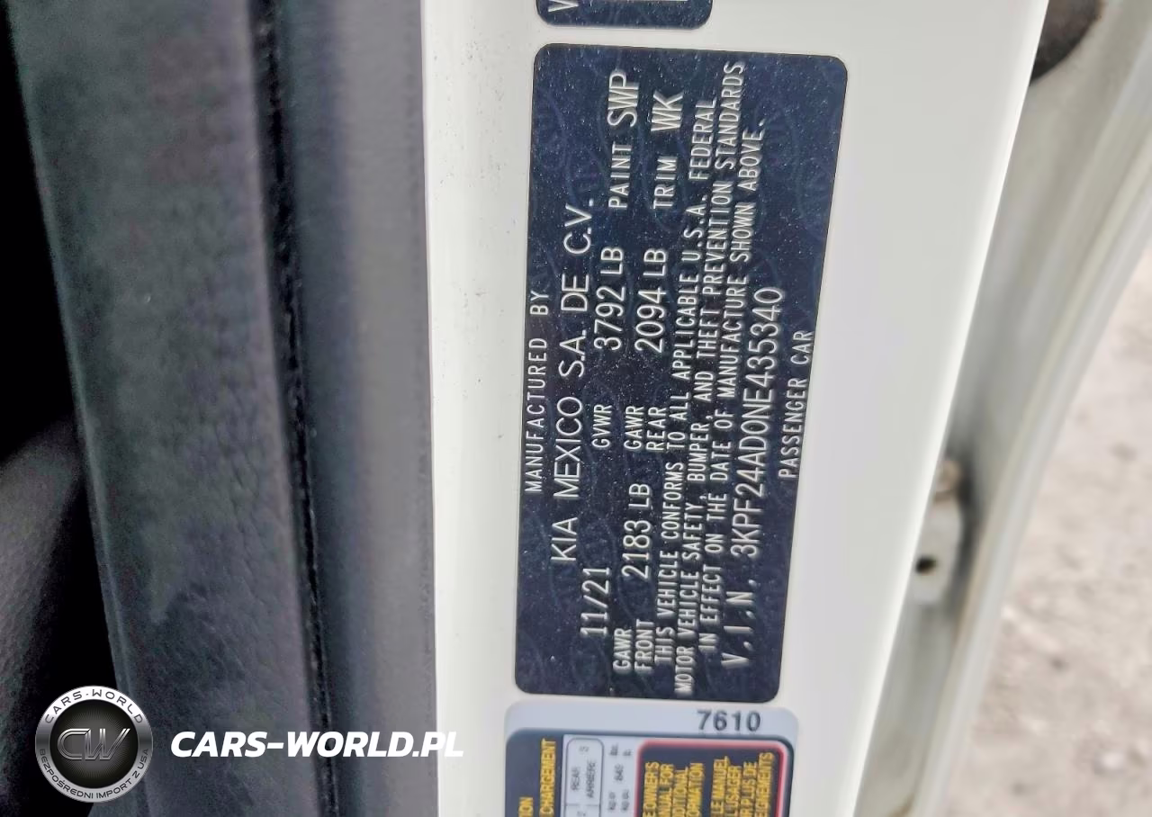 2022 Kia Forte Lxs VIN:3KPF24AD0NE435340 - 12
