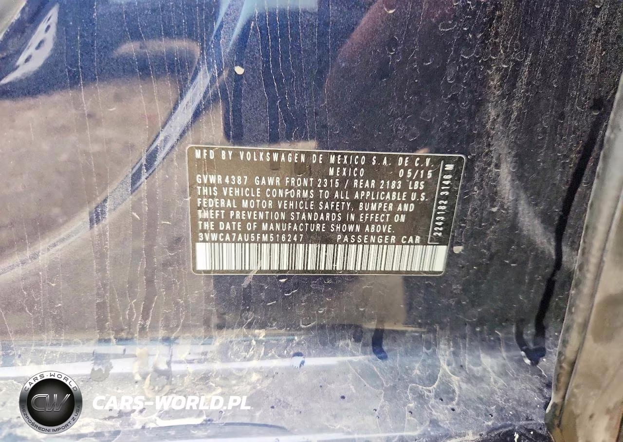 2015 Volkswagen Golf Sportwagen Tdi S VIN:3VWCA7AU5FM516247 - 12