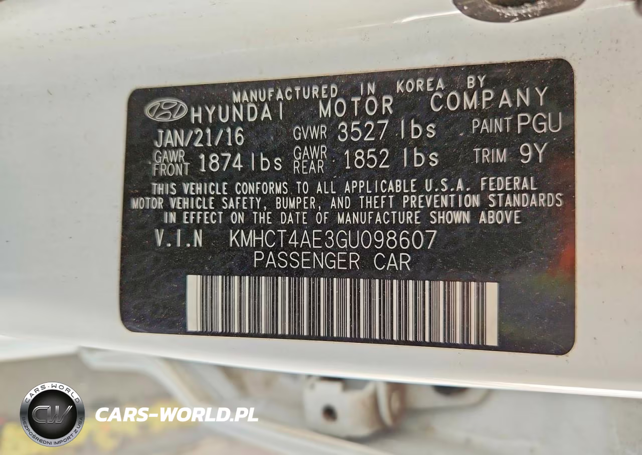 2016 Hyundai Accent Se VIN:KMHCT4AE3GU098607 - 12