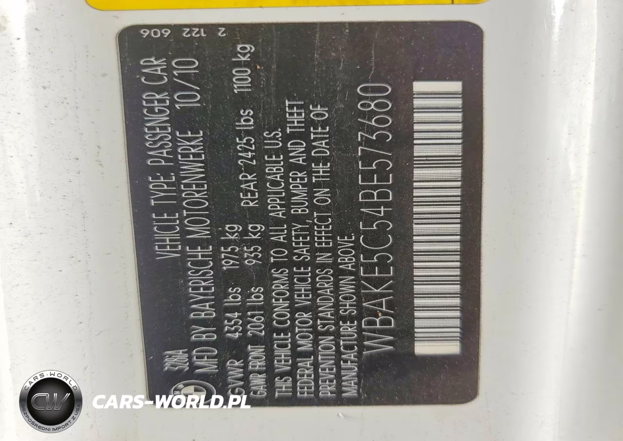 2011 BMW 328 I Sulev VIN:WBAKE5C54BE573680 - 12