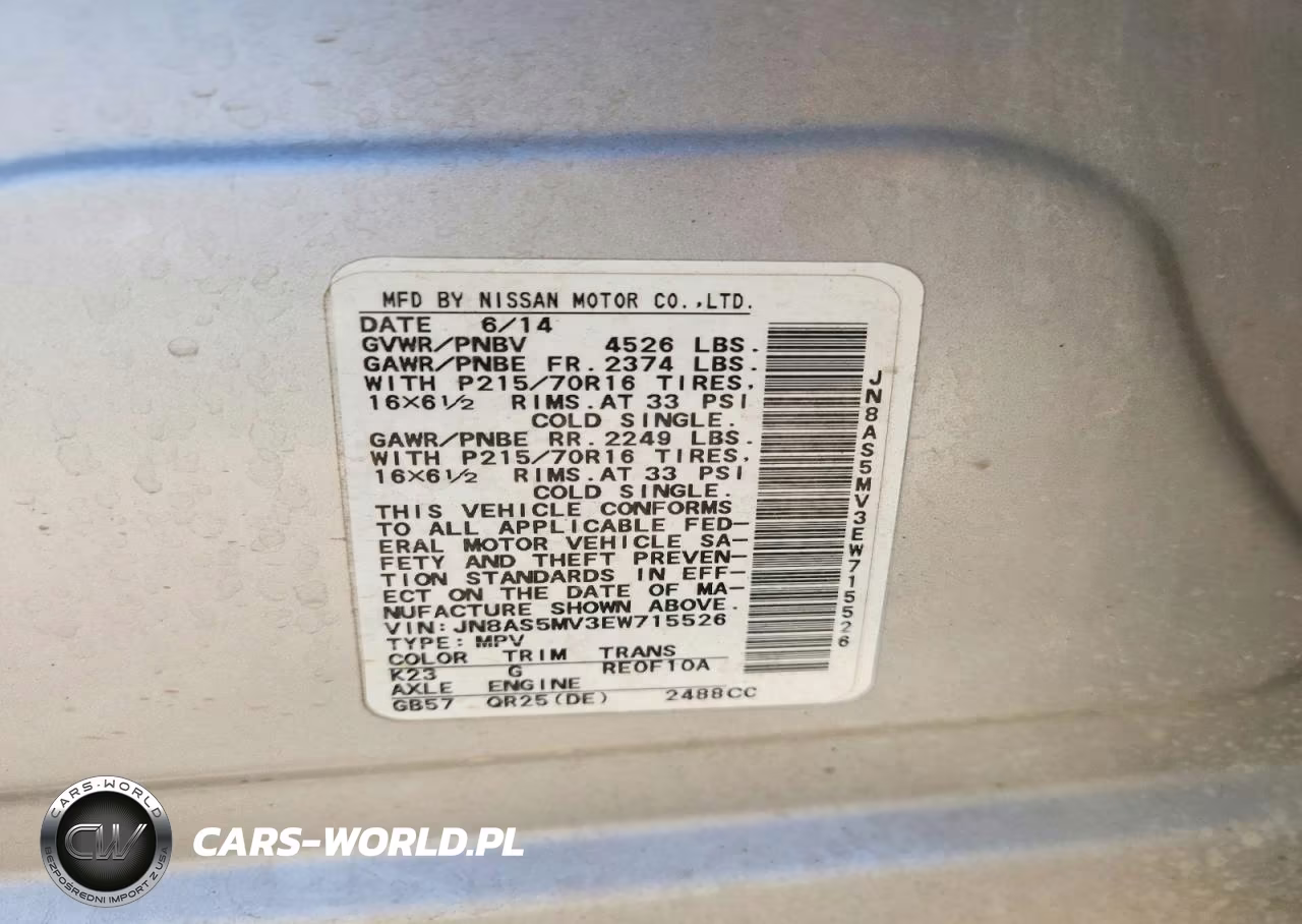 2014 Nissan Rogue Select S VIN:JN8AS5MV3EW715526 - 13