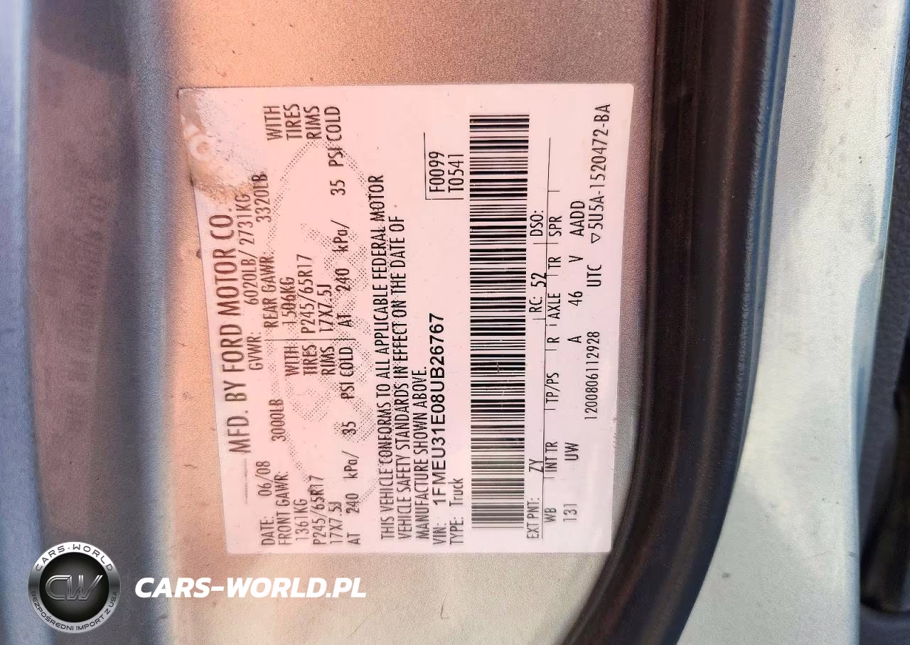 2008 Ford Explorer Sport Trac Xlt VIN:1FMEU31E08UB26767 - 12