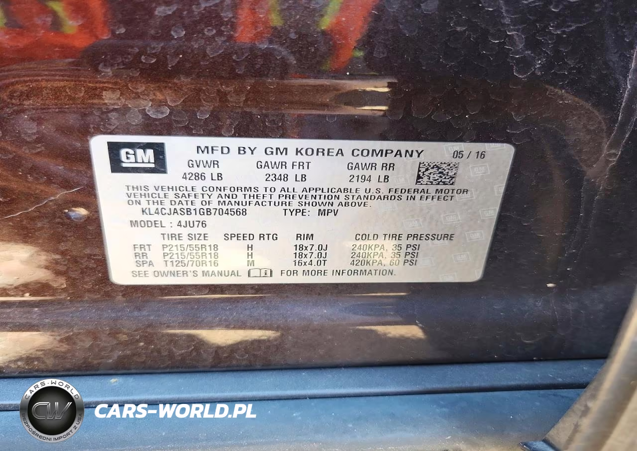 2016 Buick Encore VIN:KL4CJASB1GB704568 - 13