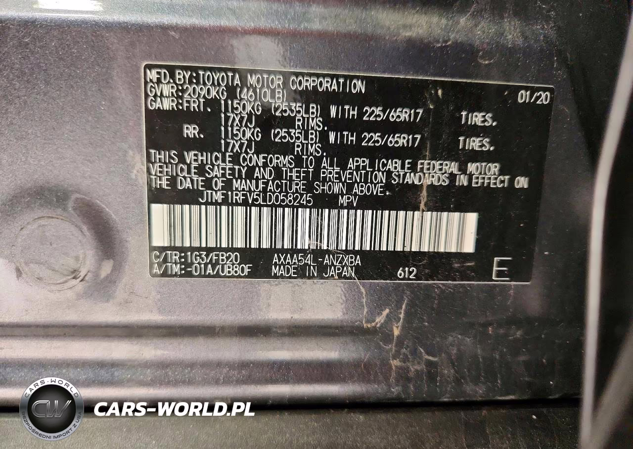 2020 Toyota Rav4 Le VIN:JTMF1RFV5LD058245 - 14