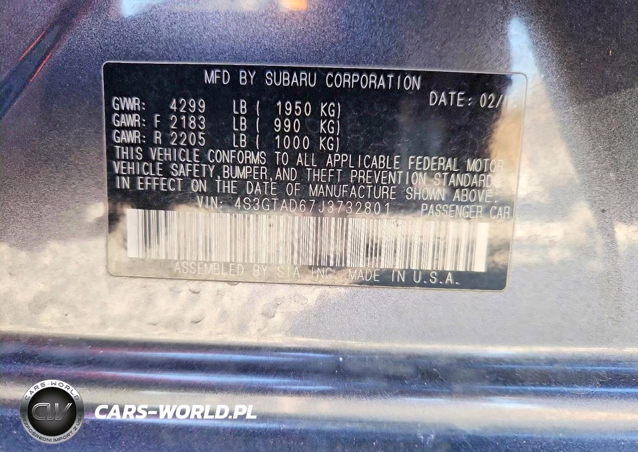 2018 Subaru Impreza Premium Plus VIN:4S3GTAD67J3732801 - 13