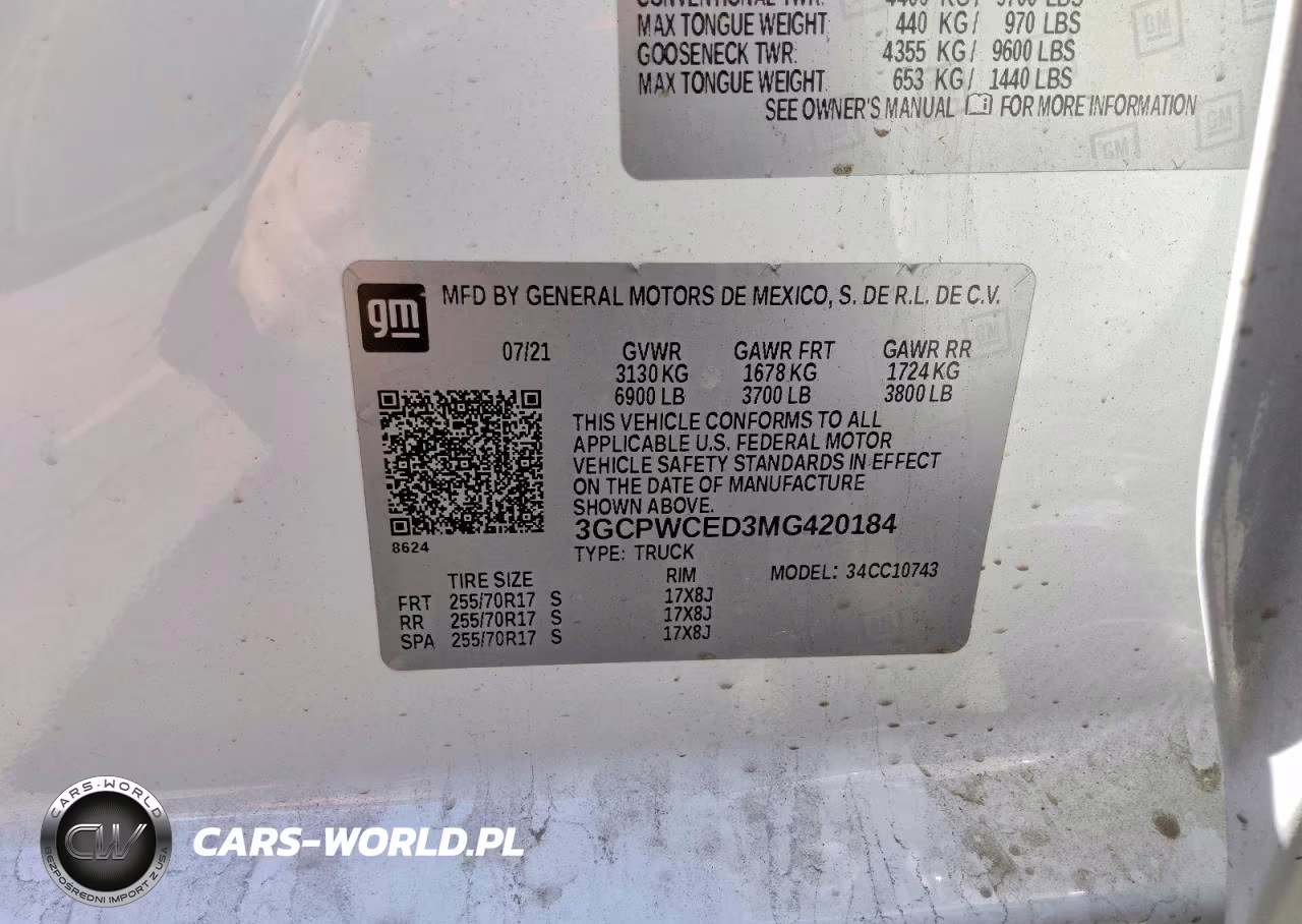 2021 Chevrolet Silverado C1500 Lt VIN:3GCPWCED3MG420184 - 12