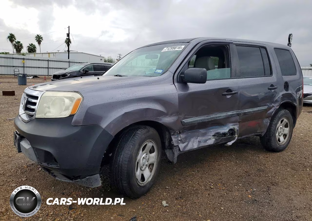 2015 Honda Pilot Lx VIN:5FNYF3H20FB025547 - 1