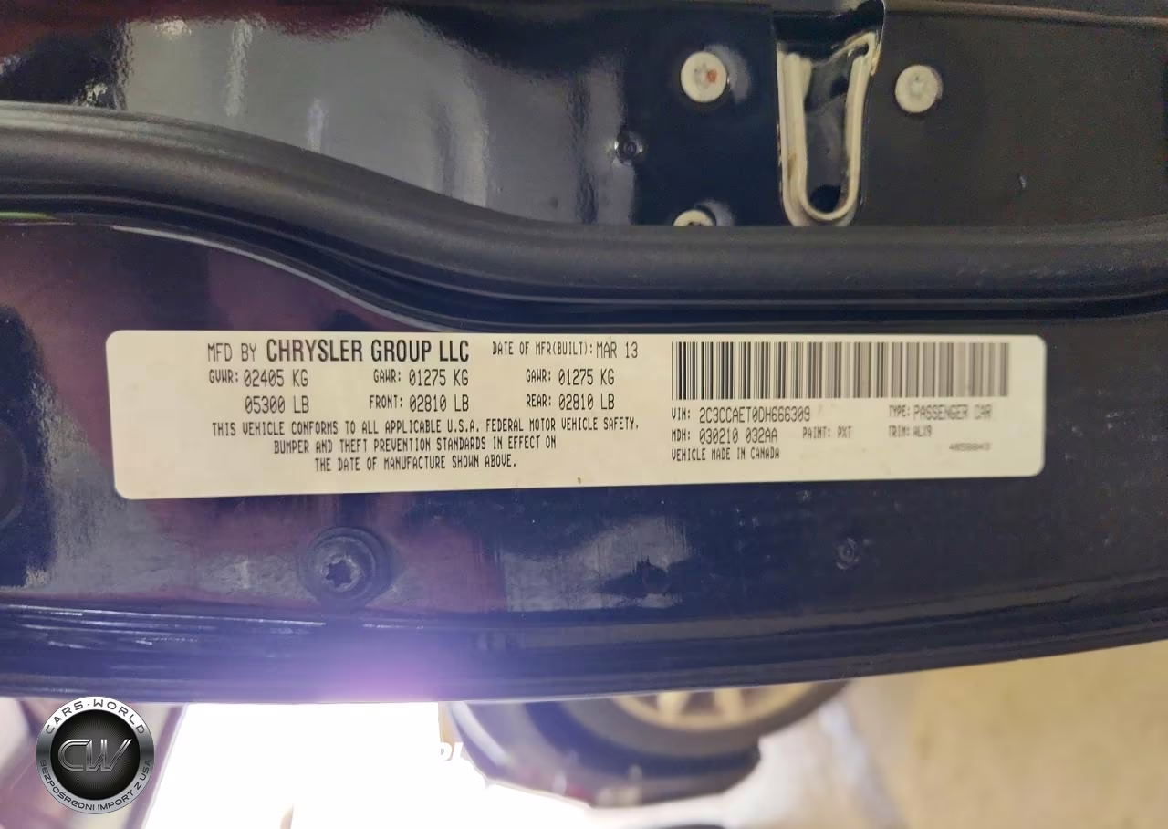 2013 Chrysler 300C VIN:2C3CCAET0DH666309 - 12