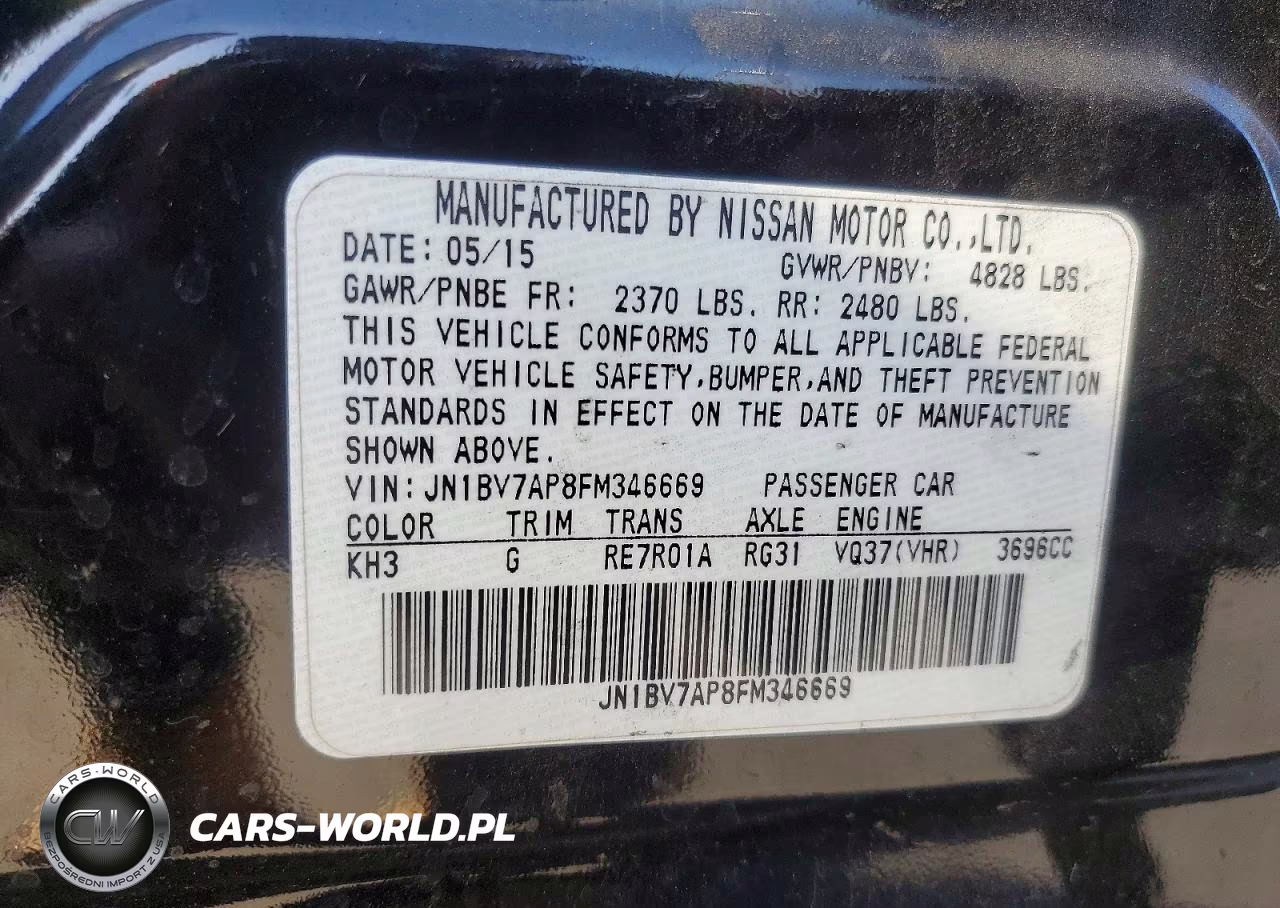 2015 Infiniti Q50 Premium VIN:JN1BV7AP8FM346669 - 12