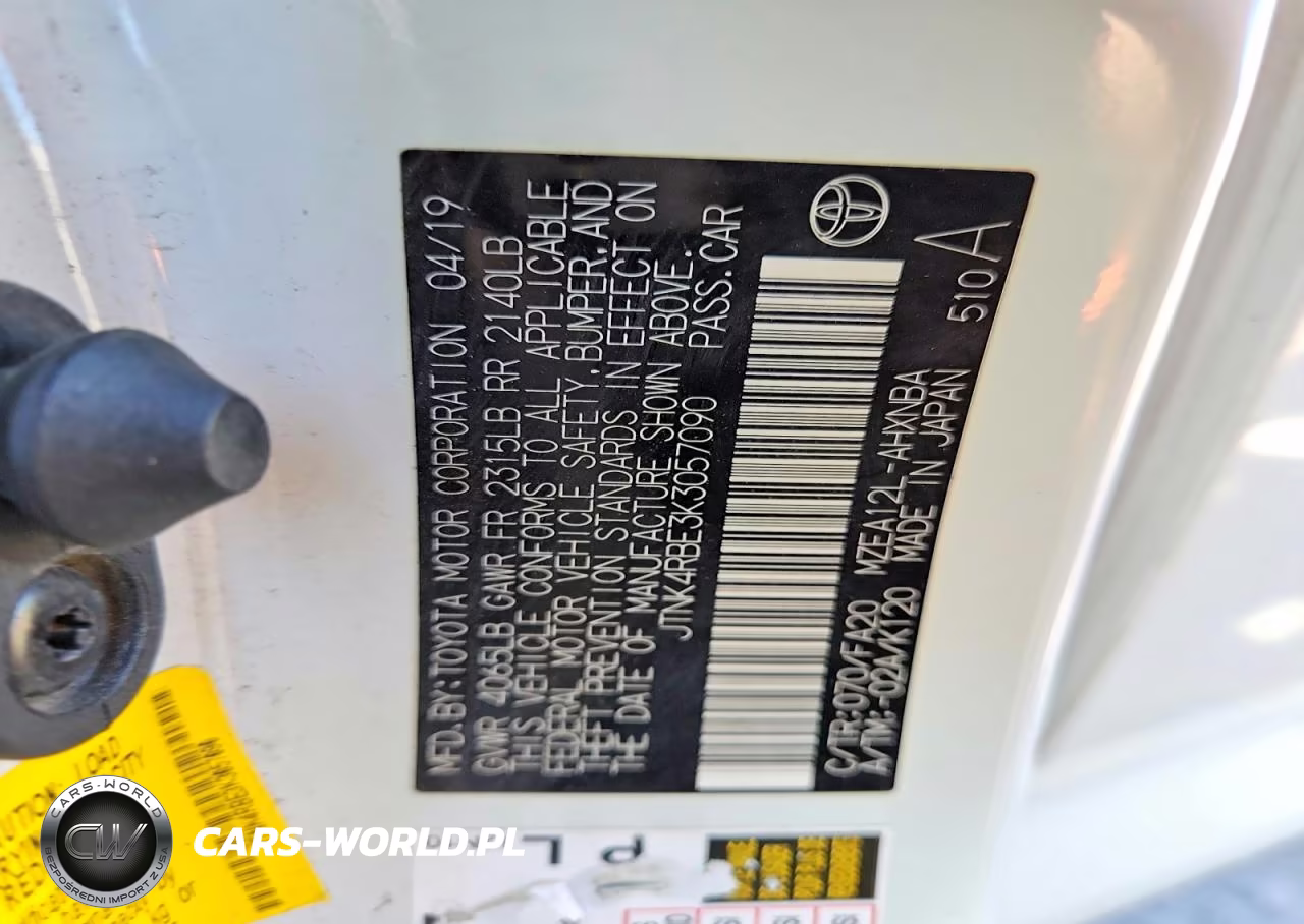 2019 Toyota Corolla Hatchback Se VIN:JTNK4RBE3K3057090 - 13