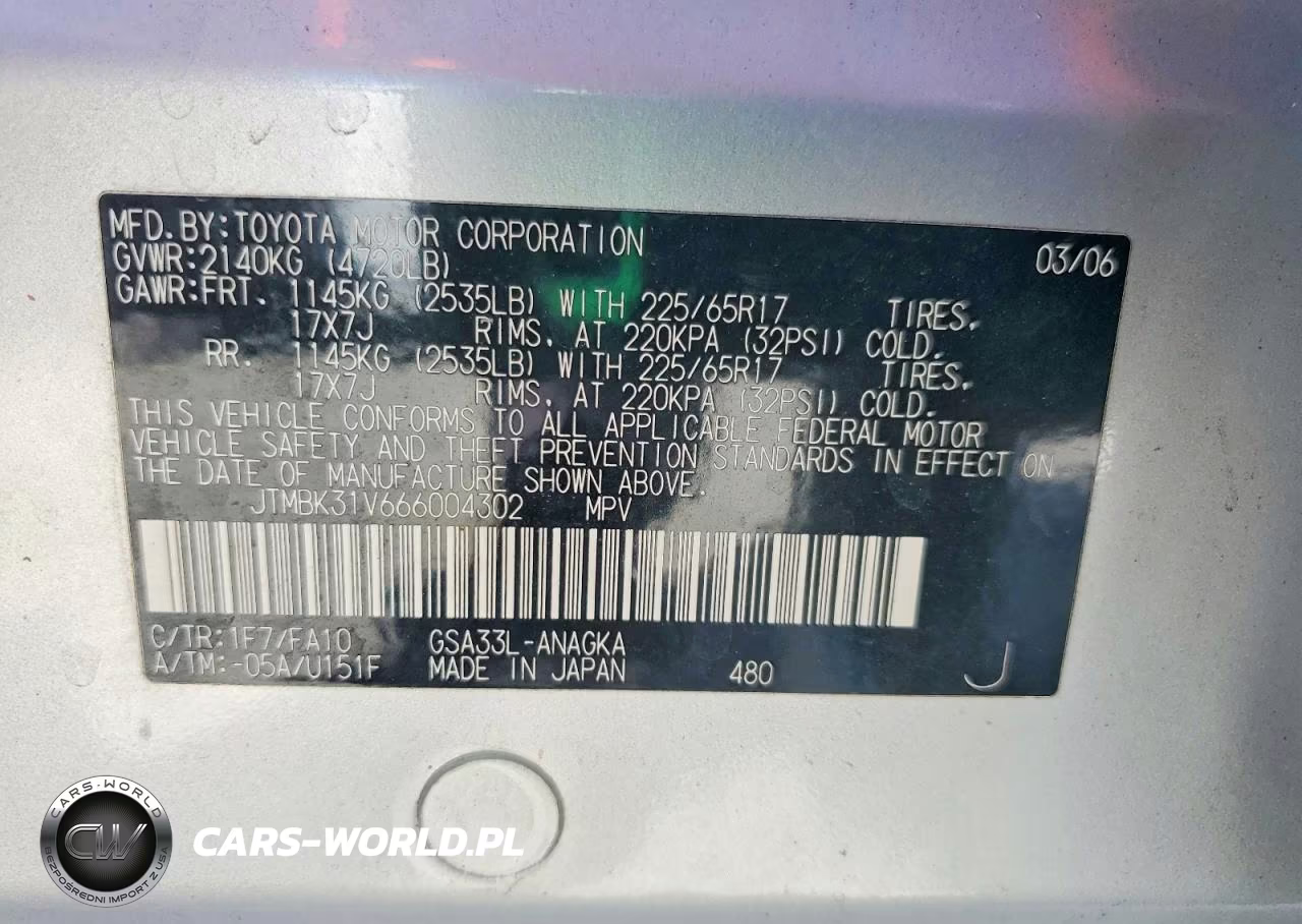 2006 Toyota Rav4 Limited VIN:JTMBK31V666004302 - 13