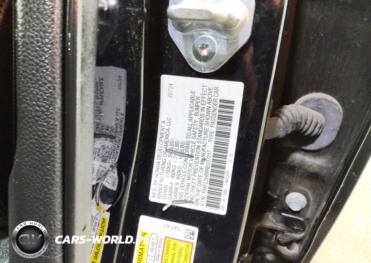 2024 Honda Civic Sport VIN:19XFL2H88RE037017 - 12