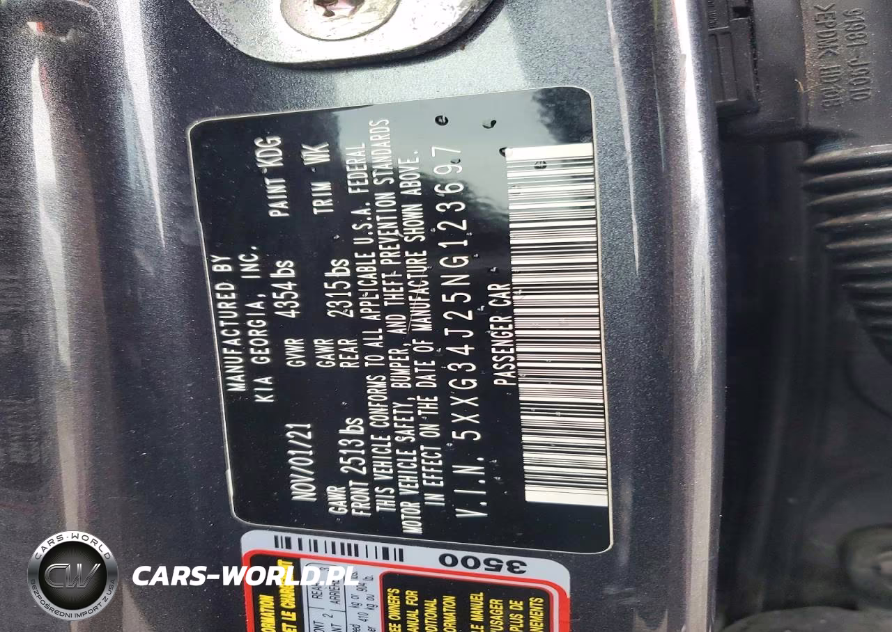 2022 Kia K5 Ex VIN:5XXG34J25NG123697 - 12