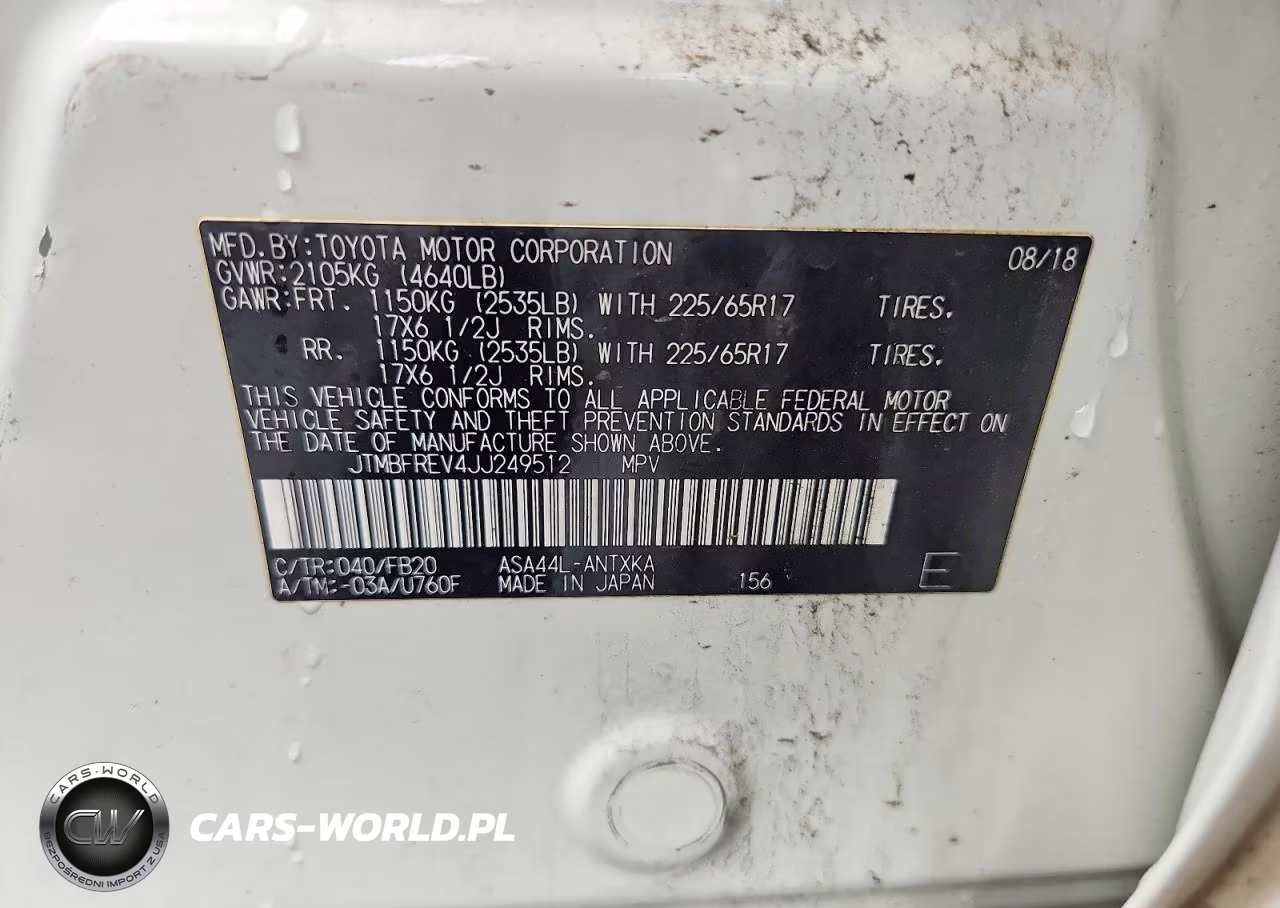 2018 Toyota Rav4 Le VIN:JTMBFREV4JJ249512 - 13