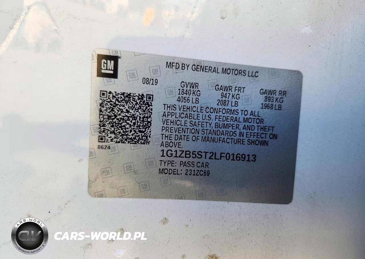 2020 Chevrolet Malibu Ls VIN:1G1ZB5ST2LF016913 - 12