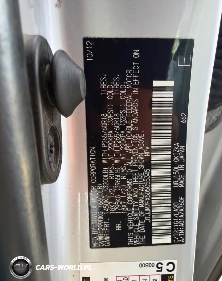 2013 Lexus Gx 460 Premium VIN:JTJJM7FX5D5055345 - 10