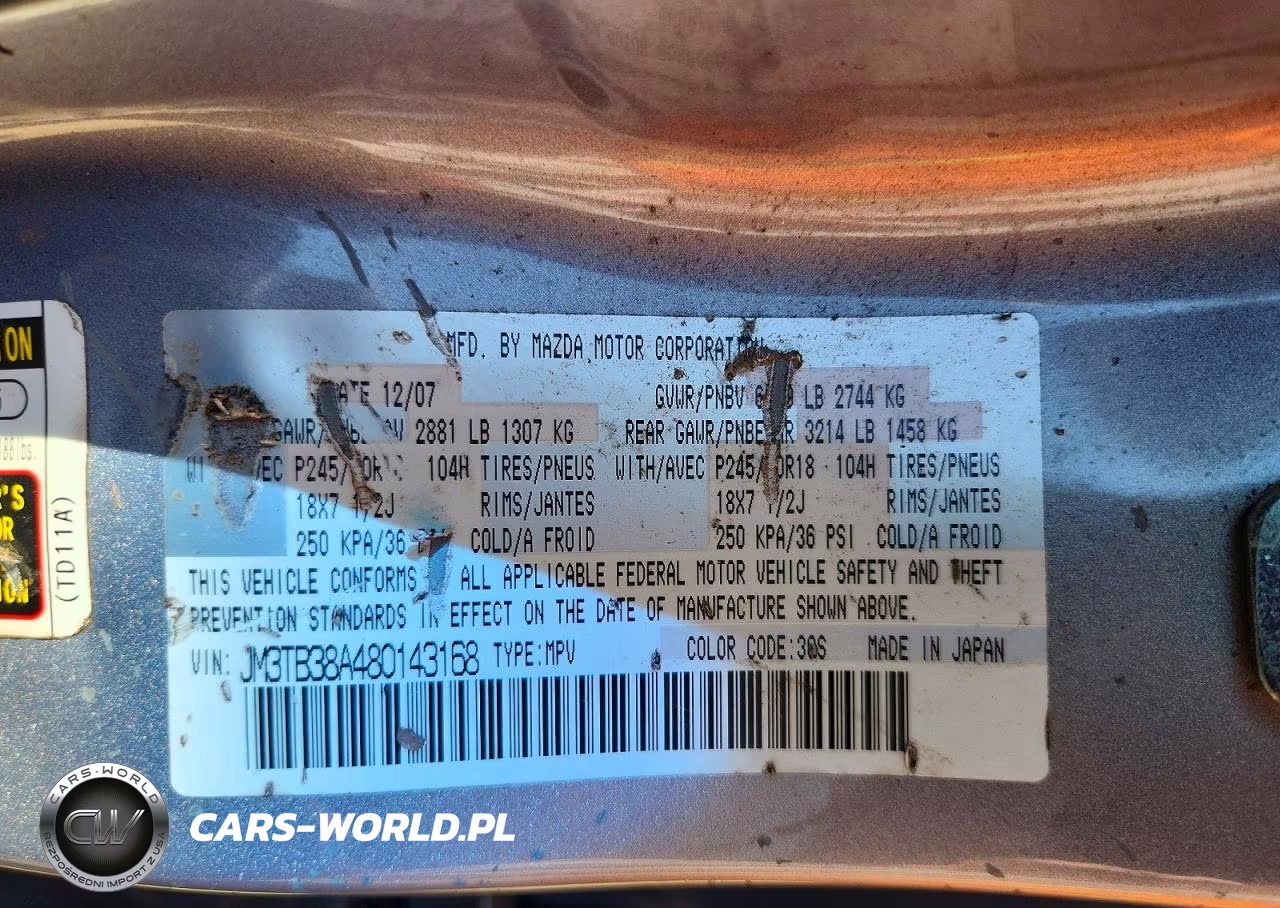 2008 Mazda Cx-9 VIN:JM3TB38A480143168 - 14