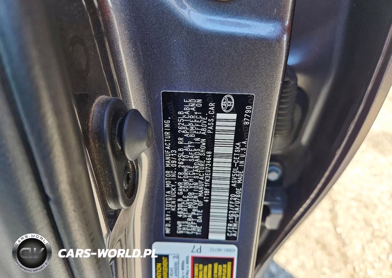 2014 Toyota Camry Se VIN:4T1BF1FK3EU734648 - 13
