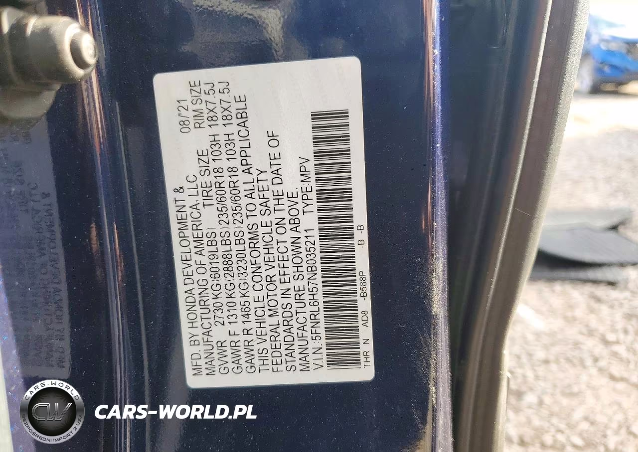 2022 Honda Odyssey Ex VIN:5FNRL6H57NB035211 - 13